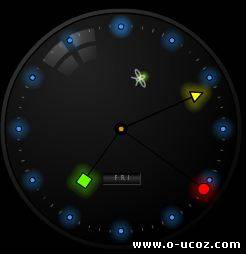 Темные красивые часы для ucoz