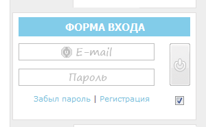 Красивая форма входа