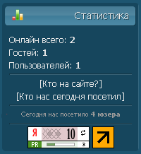 Сегодня нас посетили XX юзеров